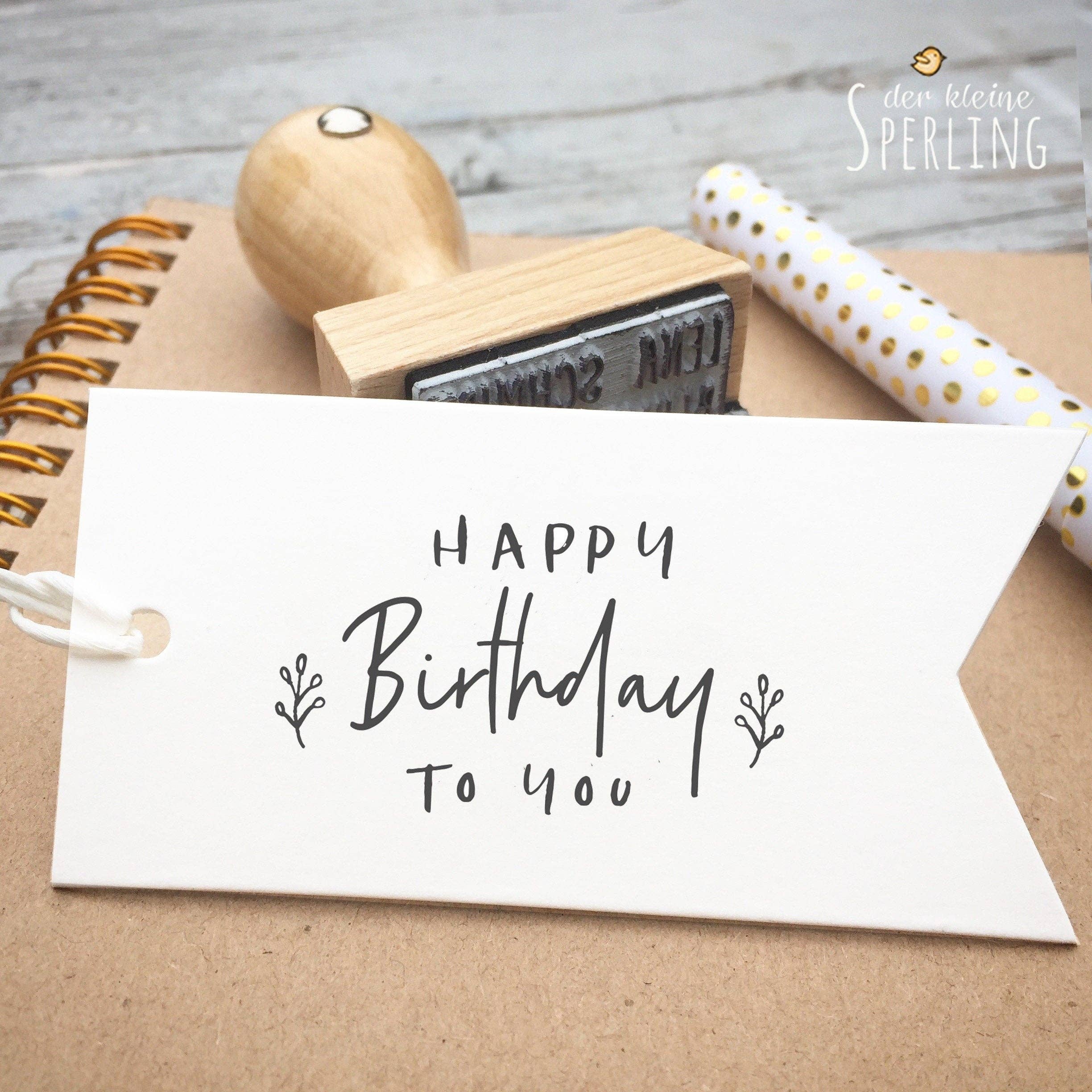 STAMP // HAPPY BIRTHDAY TO YOU