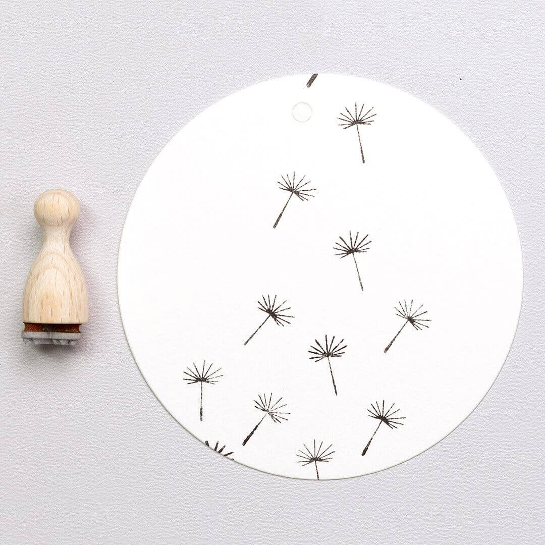 MINI RUBBER STAMP // DANDELION