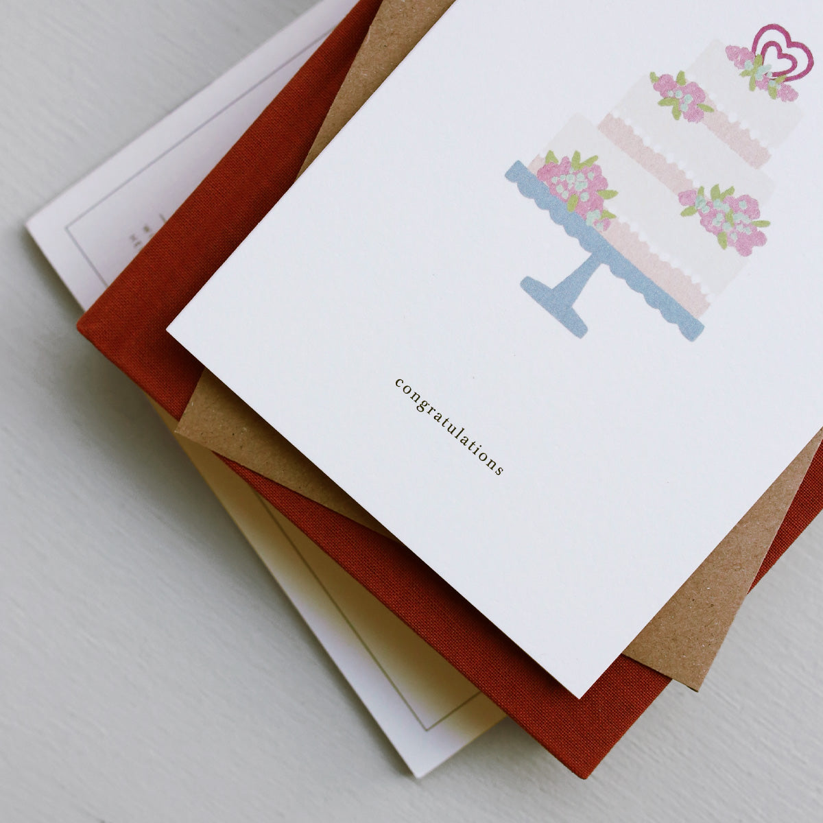 GREETING CARD // WEDDING CAKE