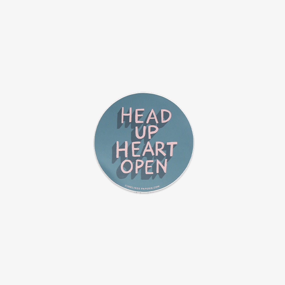 VINYL KLISTERMÆRKE // HEAD UP HEART OPEN
