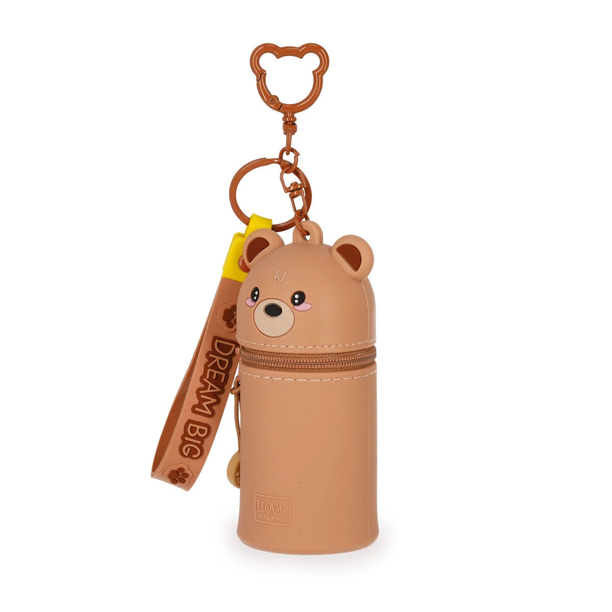 COIN PURSE WITH KEY RING // TEDDY BEAR