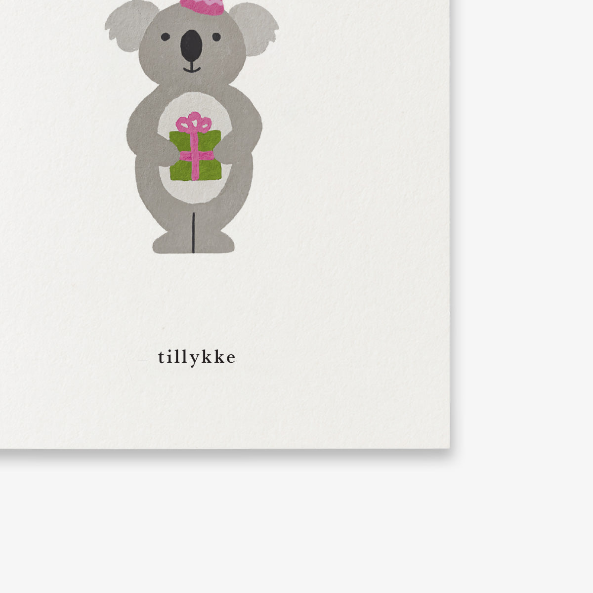 SMALL GREETING CARD // FØDSELSDAGSKOALA