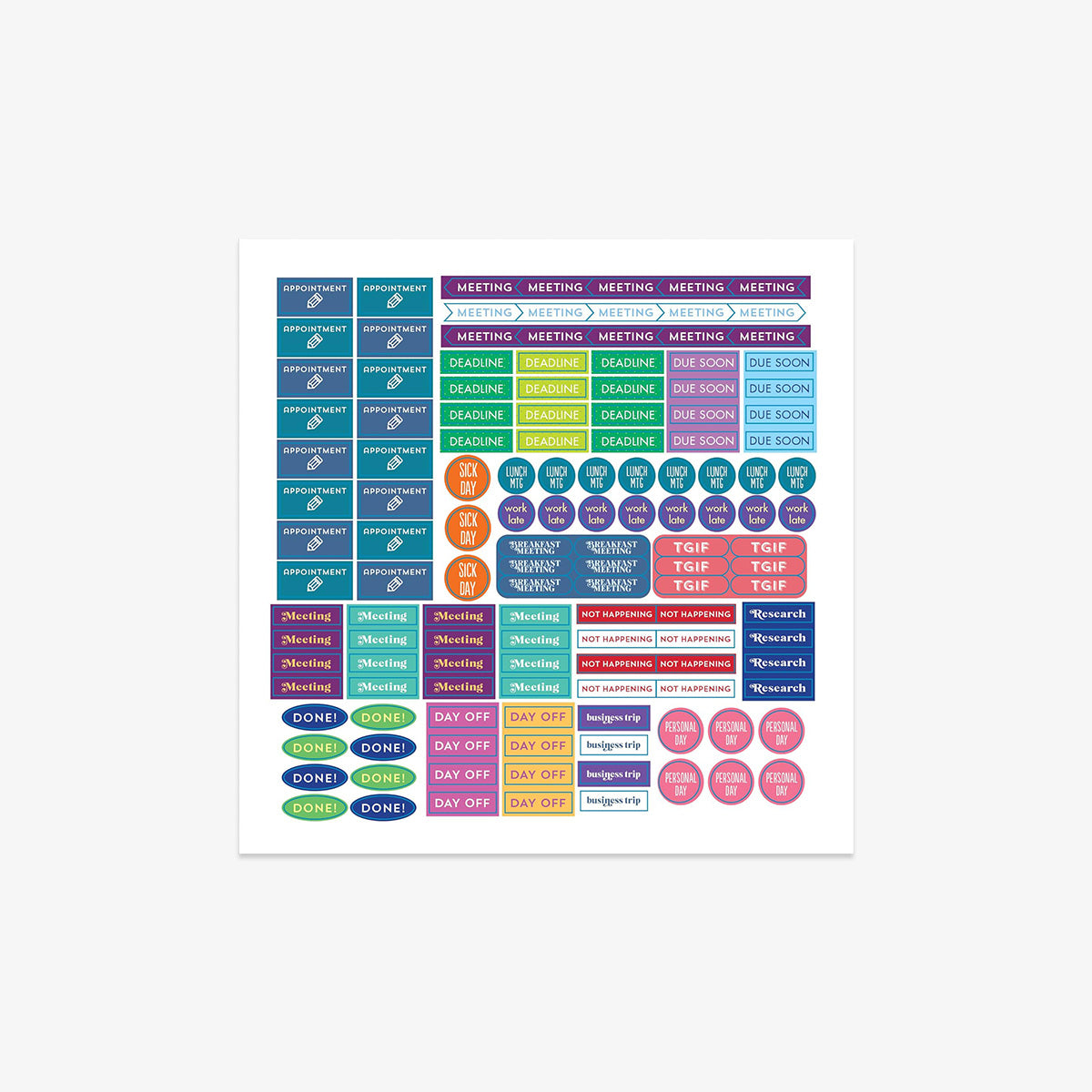 STICKER BOOK // PLAN IT!