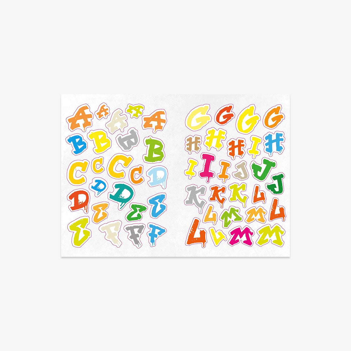 THE GRAFFITI ALPHABET STICKER BOOK