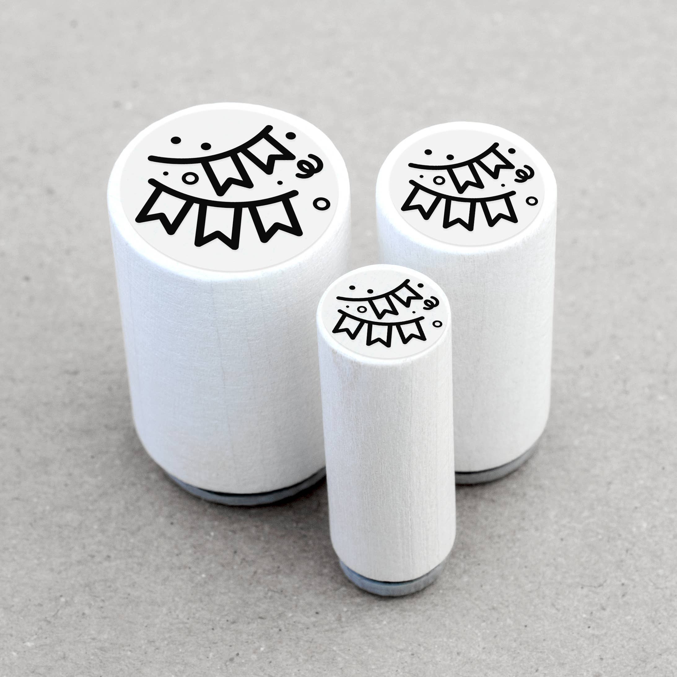 MINI RUBBER STAMP // PARTY CONFETTI