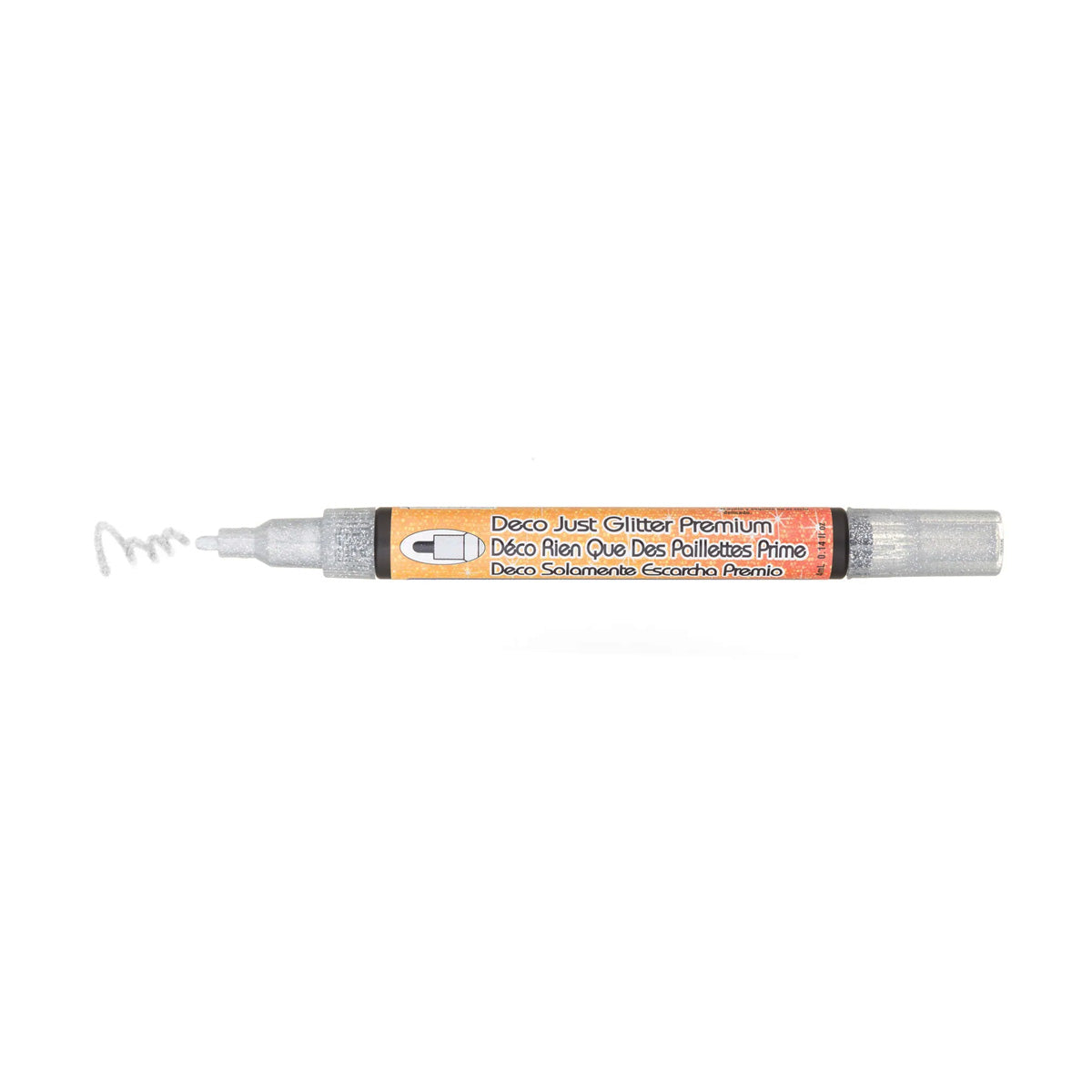 DECO JUST GLITTER PREMIUM FABRIC MARKER // SILVER