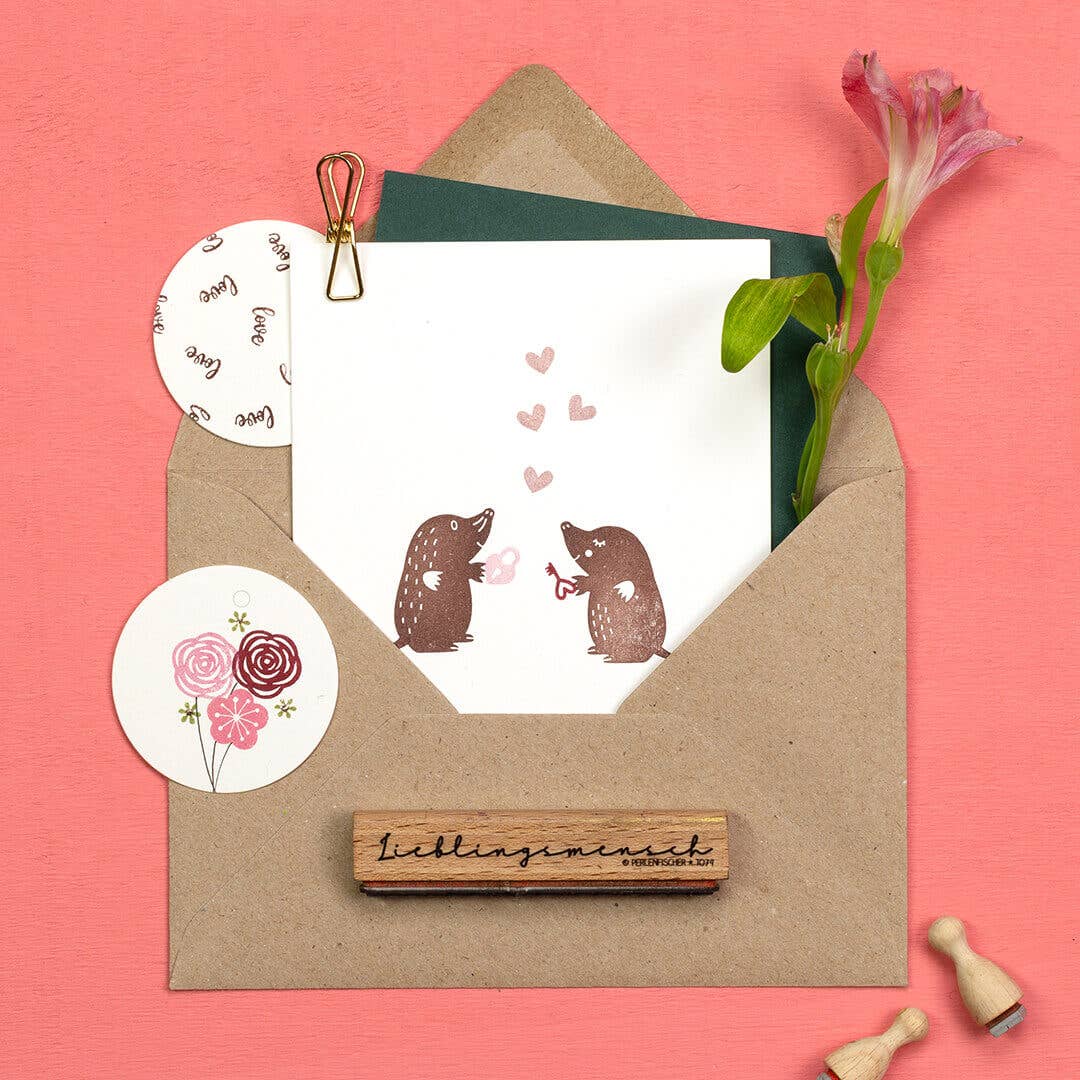 MINI RUBBER STAMP // LOVE