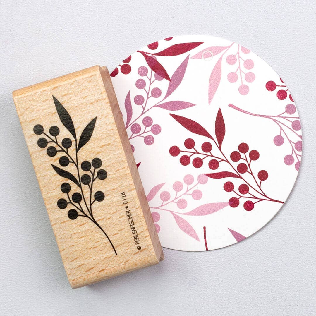 RUBBER STAMP // WILD BERRY BRANCH