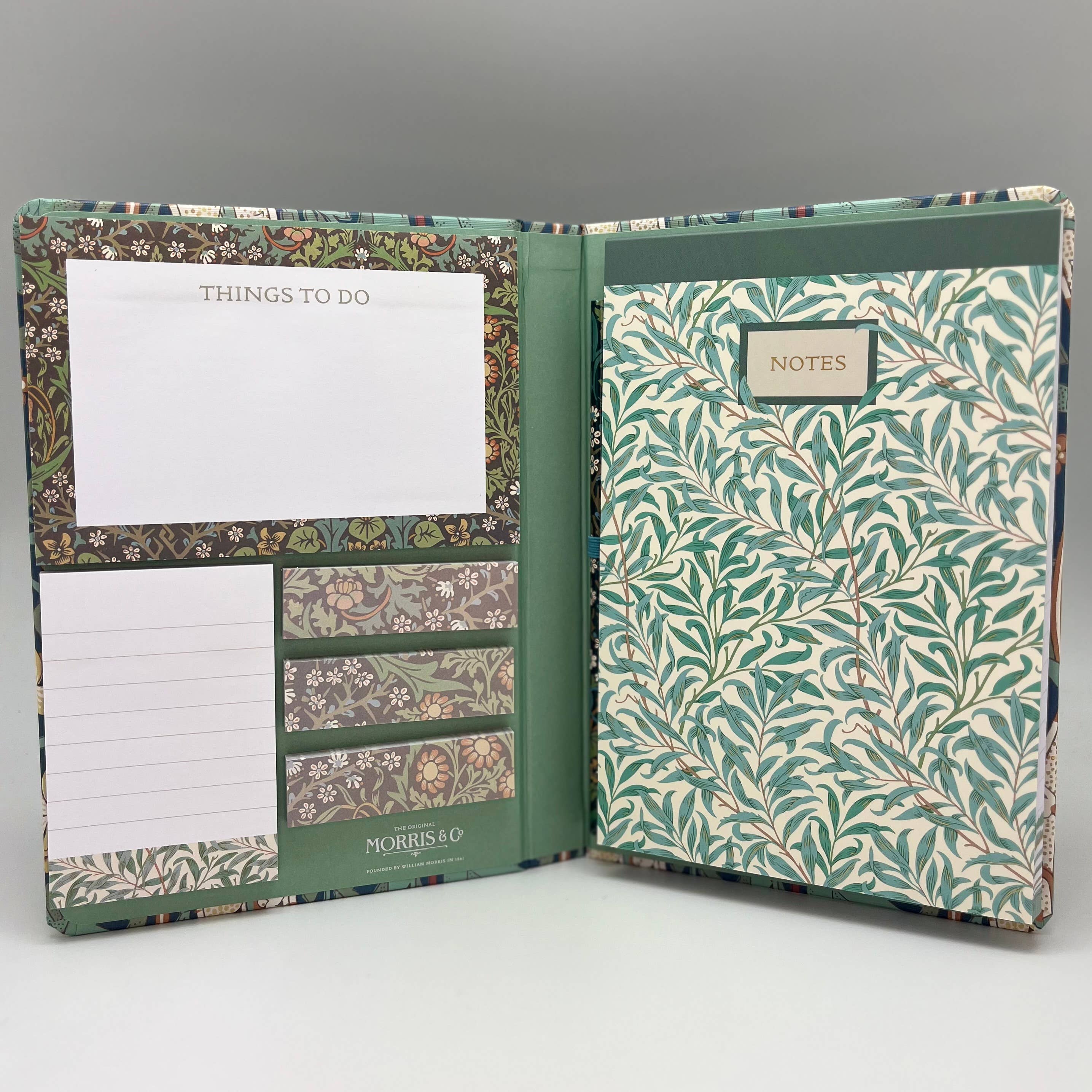 WILLIAM MORRIS STATIONERY SÆT // MØRKEGRØN