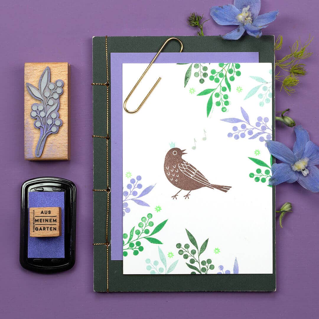 RUBBER STAMP // WILD BERRY BRANCH