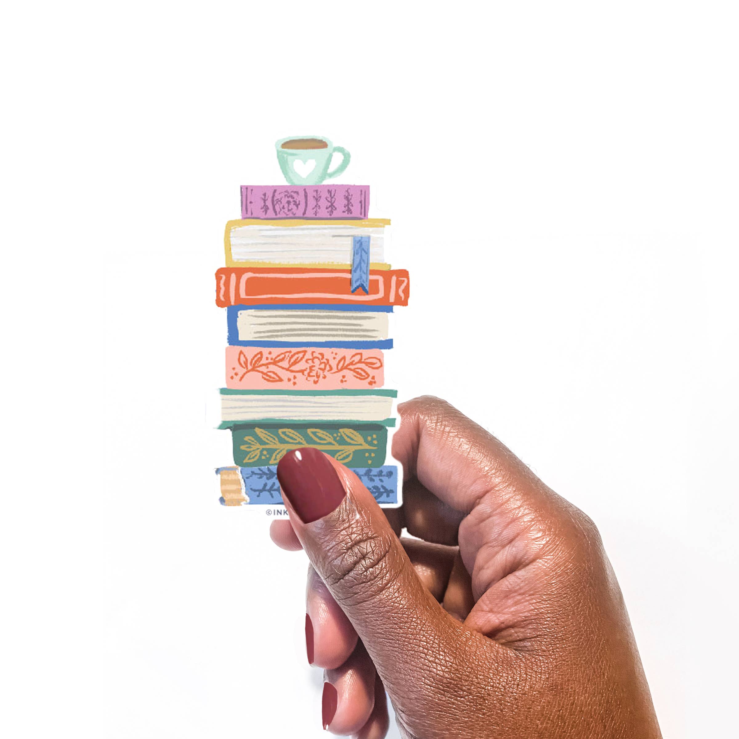 VINYL STICKER // BOOK STACK