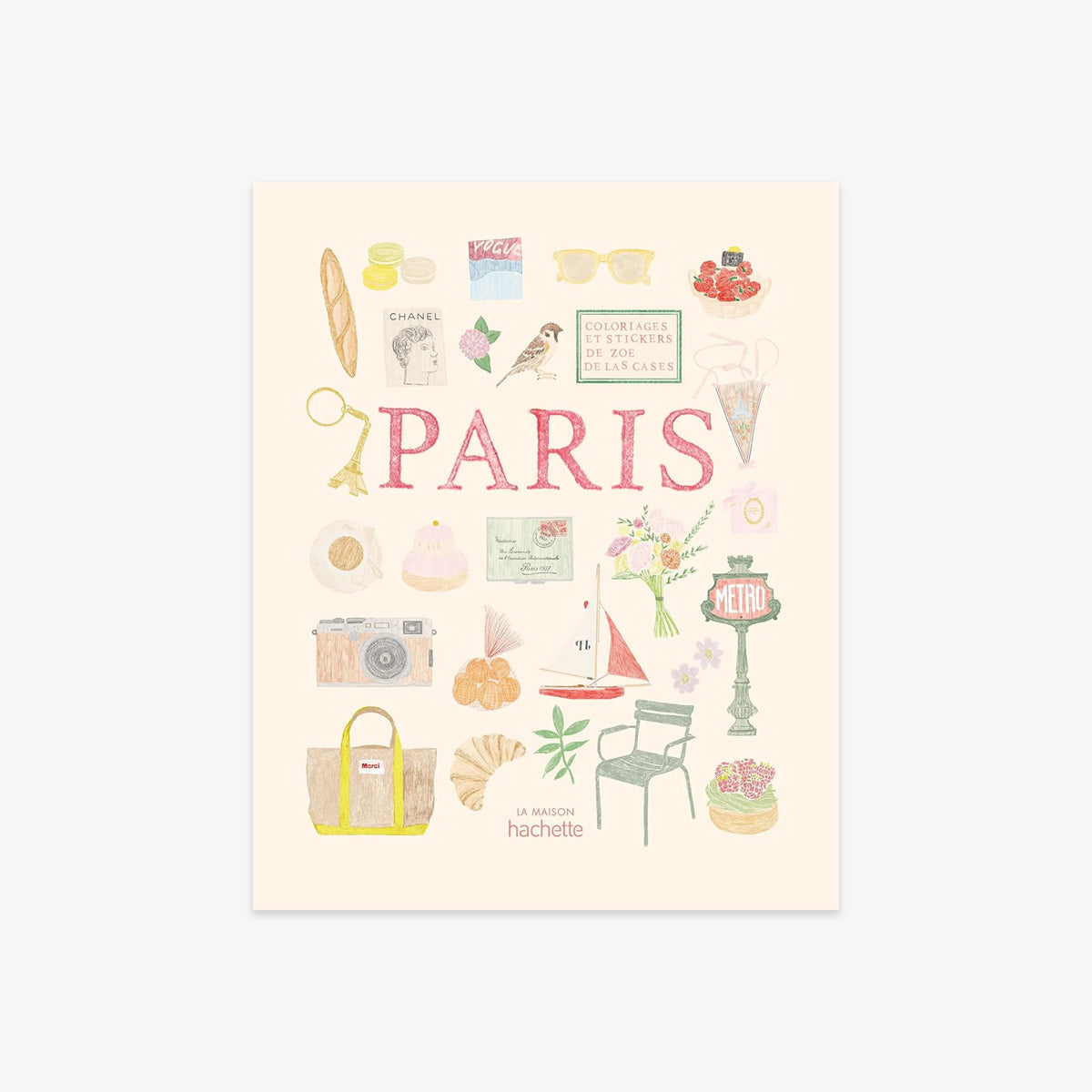 COLOURING AND STICKER BOOK // PARIS