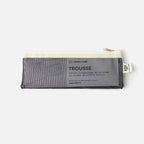 MESH PENCIL CASE // FORREST GREEN & BEIGE