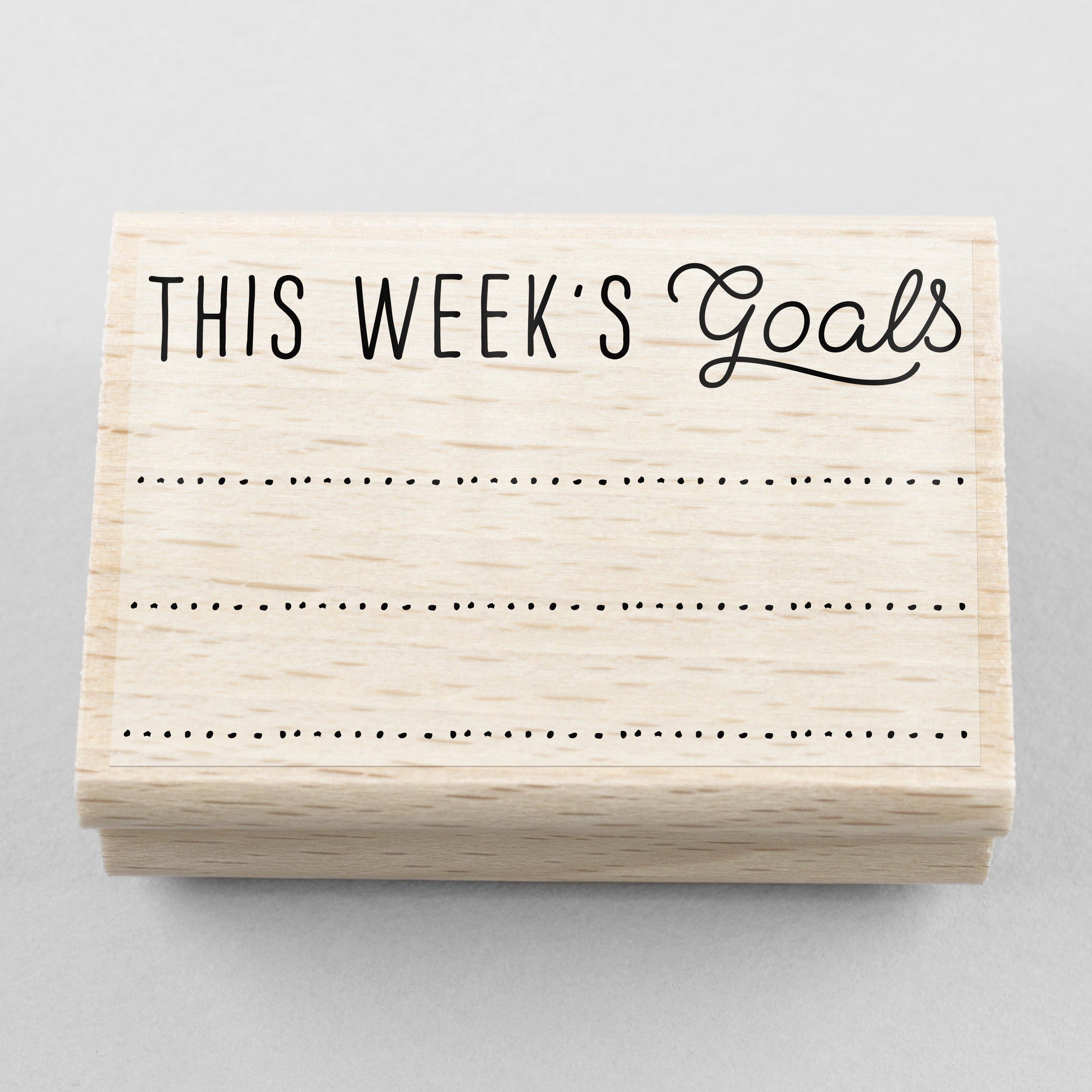 STAMP // THIS WEEKS GOALS