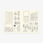 COLOURING AND STICKER BOOK // LE MARCHE