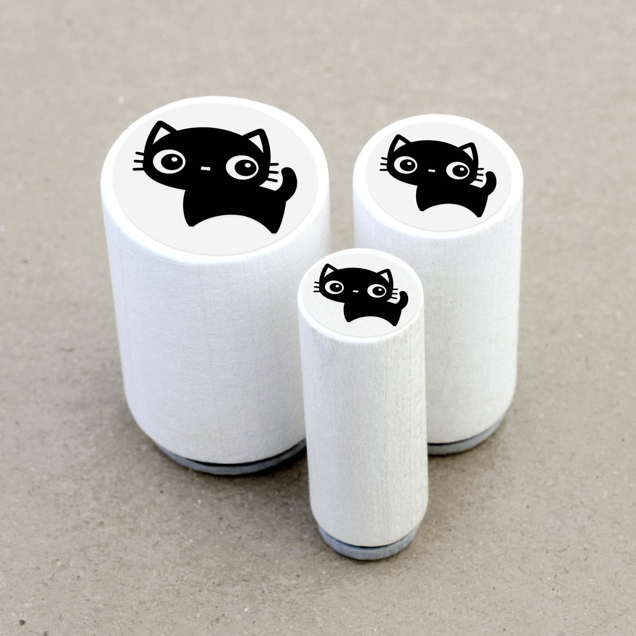 MINI STEMPEL // SORT KAT