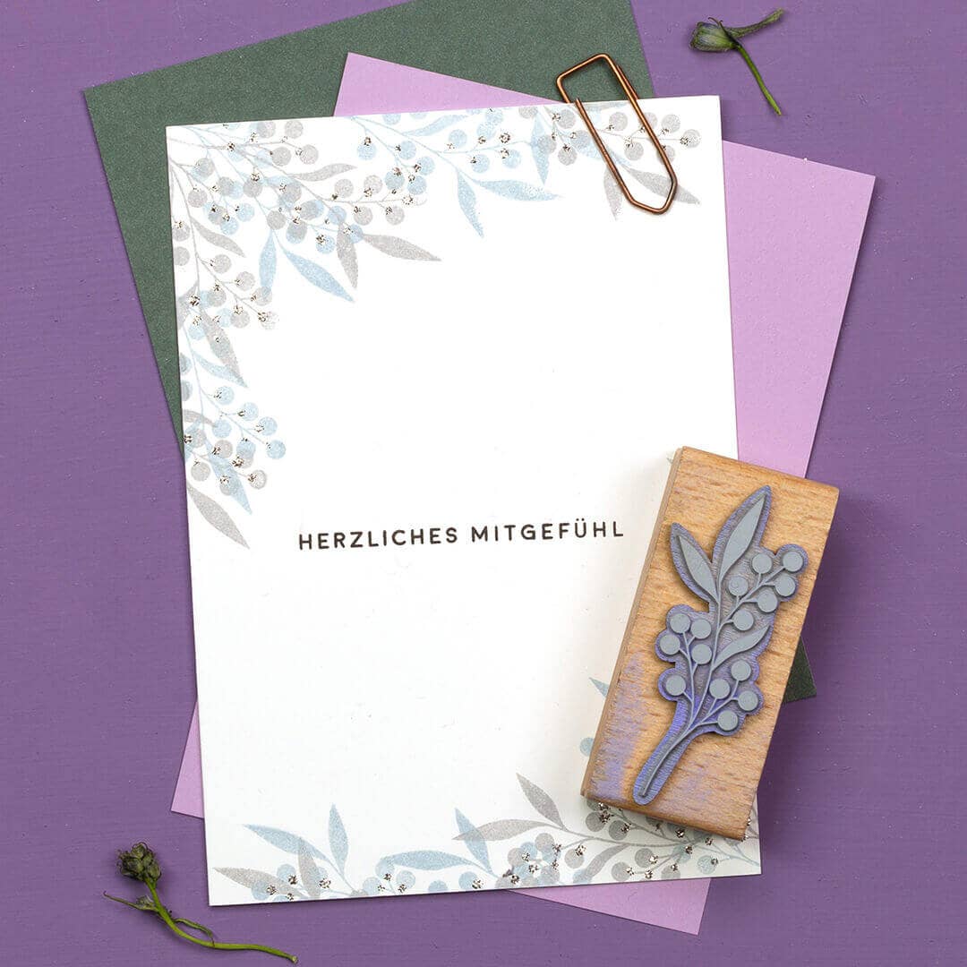 RUBBER STAMP // WILD BERRY BRANCH