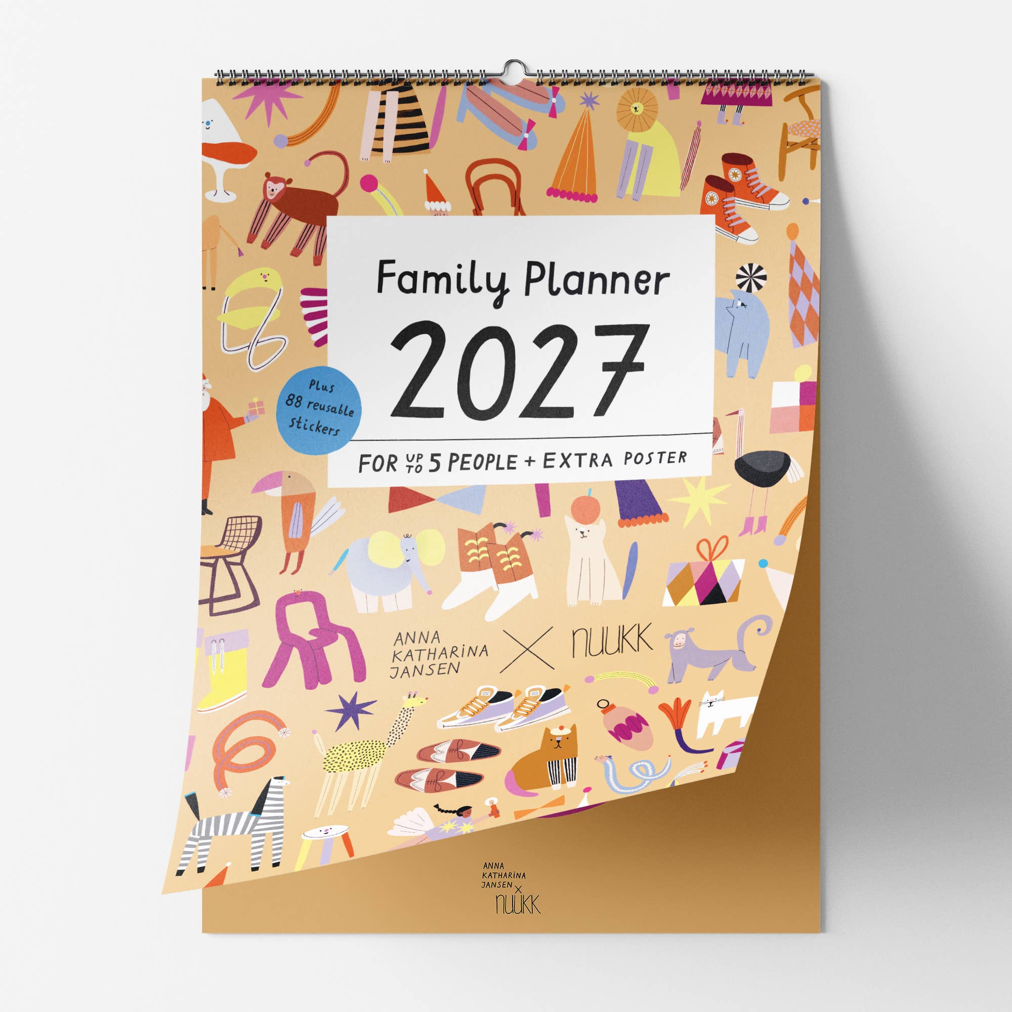 2027 FAMILY WALL CALENDAR (INCL. POSTER & STICKERS)