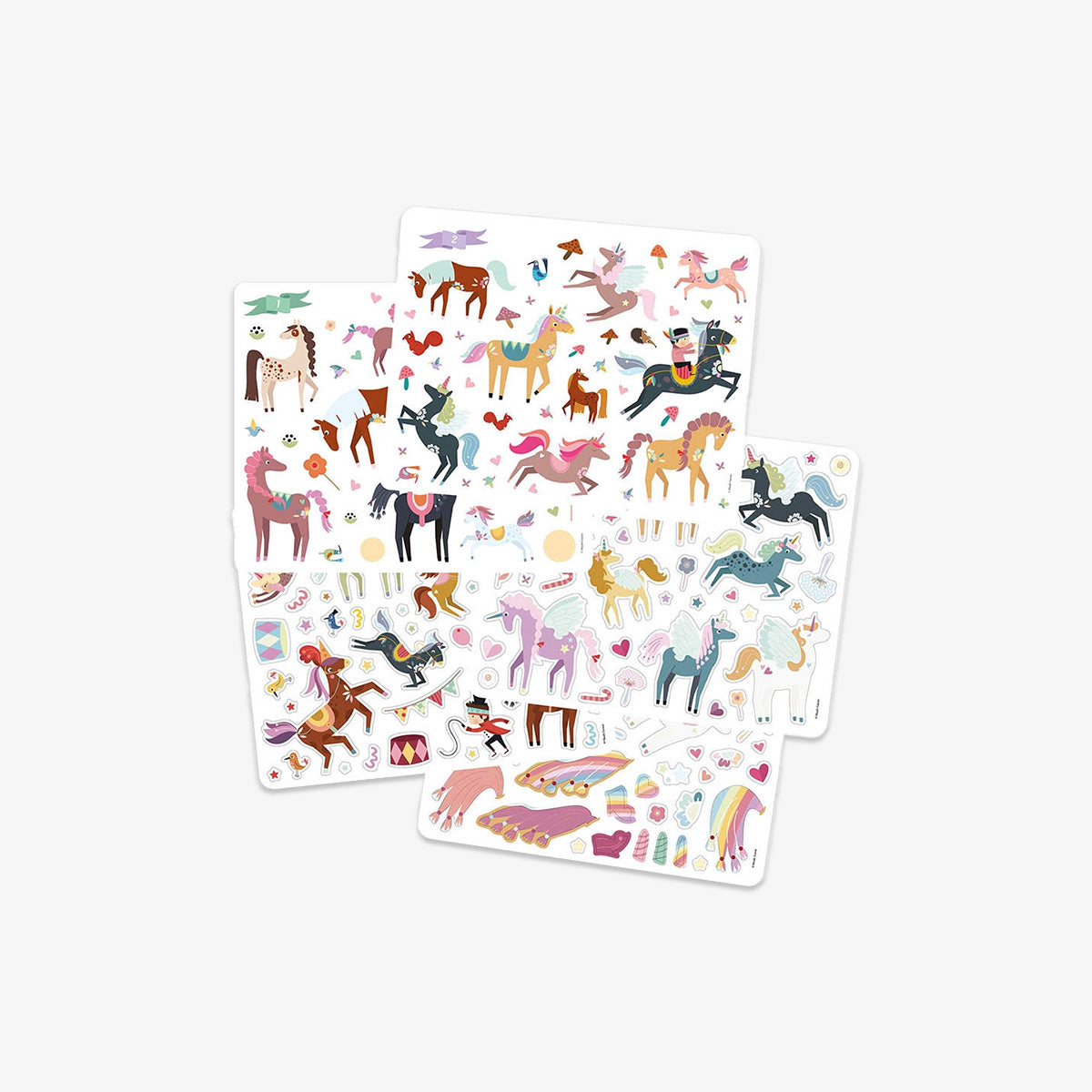 REUSABLE STICKERS // UNICORN & HORSES