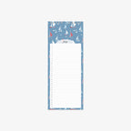 Wall calendar July with sailboat design on a blue background