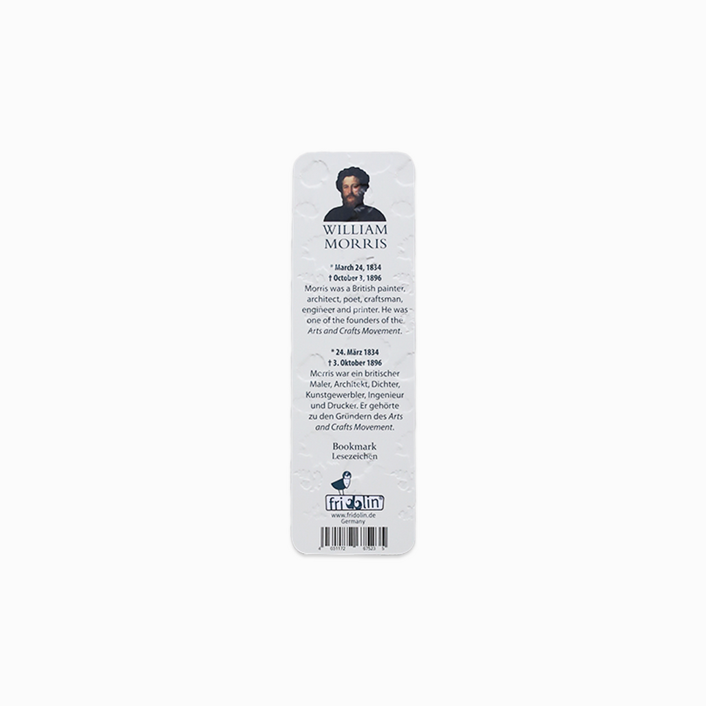 WILLIAM MORRIS BOOKMARK // PINK