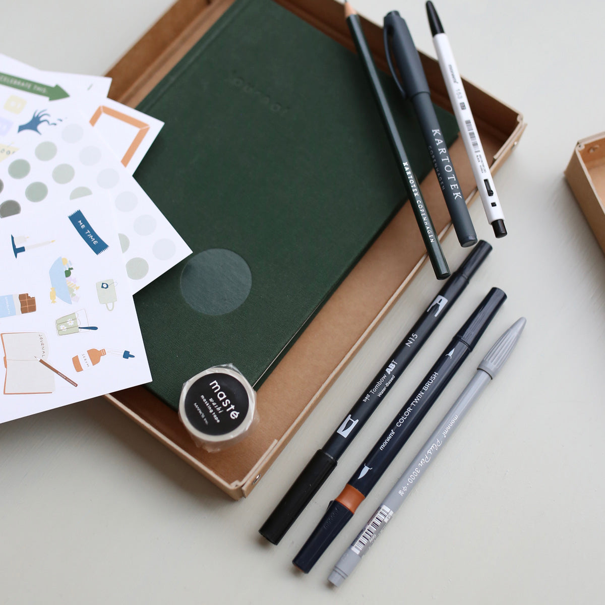 CREATIVE JOURNALING SET // GREEN