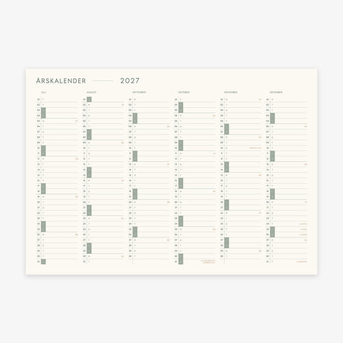 A3 KALENDER 2027