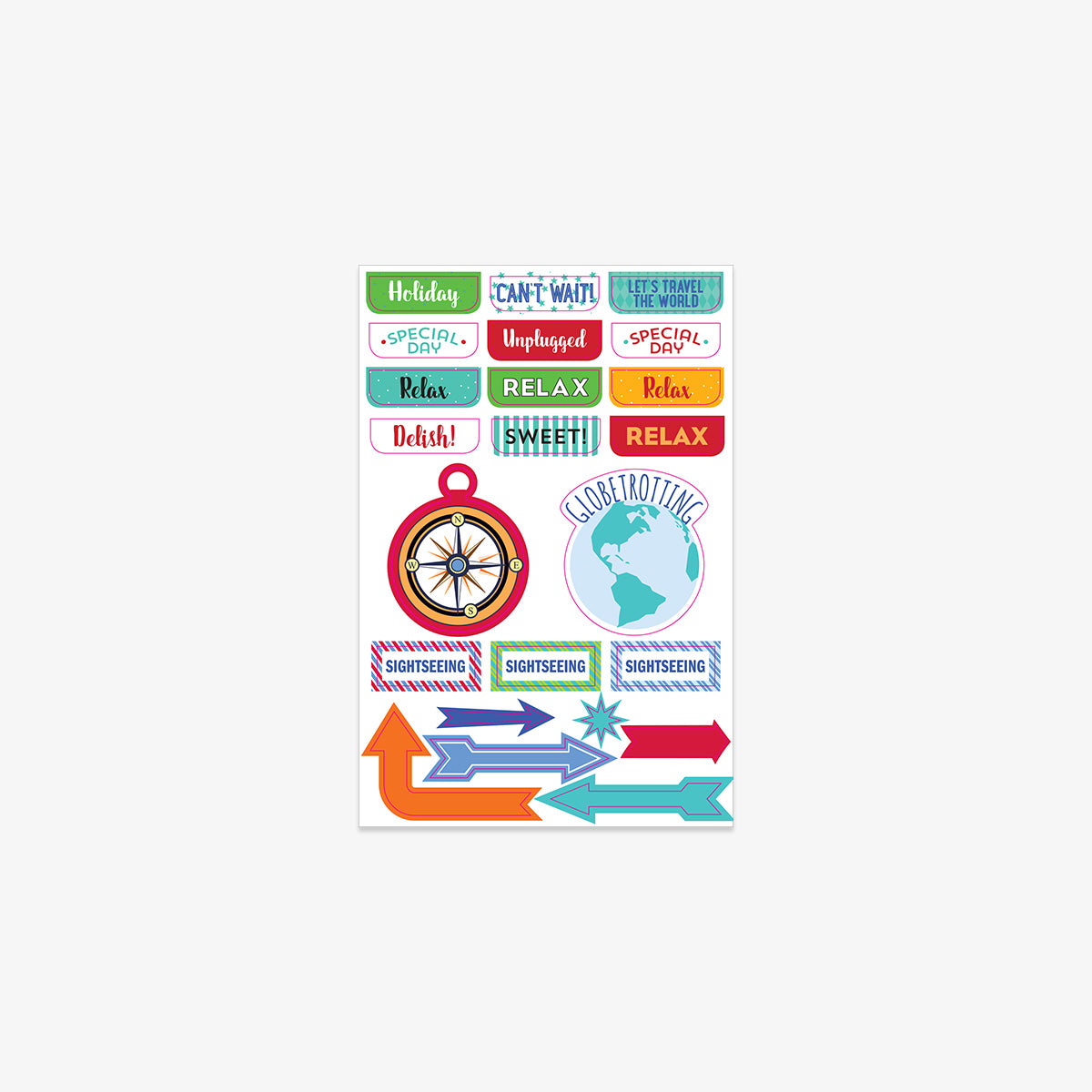 STICKERS SHEET SET // TRAVEL