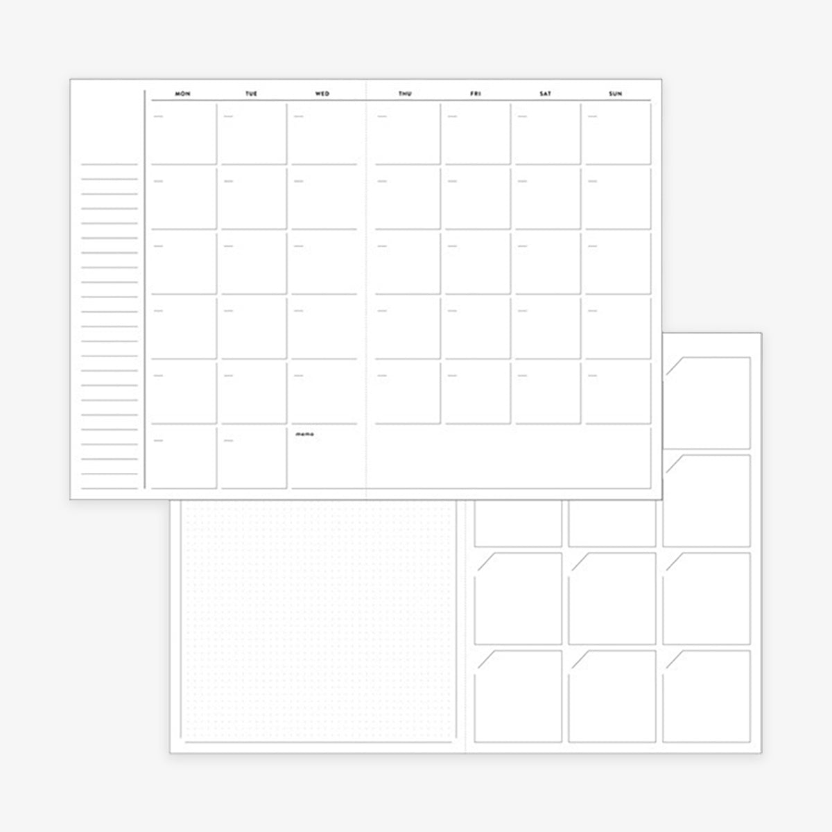 FIND & NOTICE WEEKLY PLANNER DIARY // GRAY