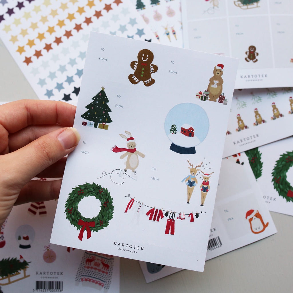 GIFT TAG STICKERS // CHRISTMAS