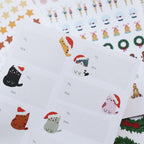 GIFT TAG STICKERS // CHRISTMAS CATS (DANISH)