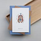 GREETING CARD // HOORAY HEDGEHOG