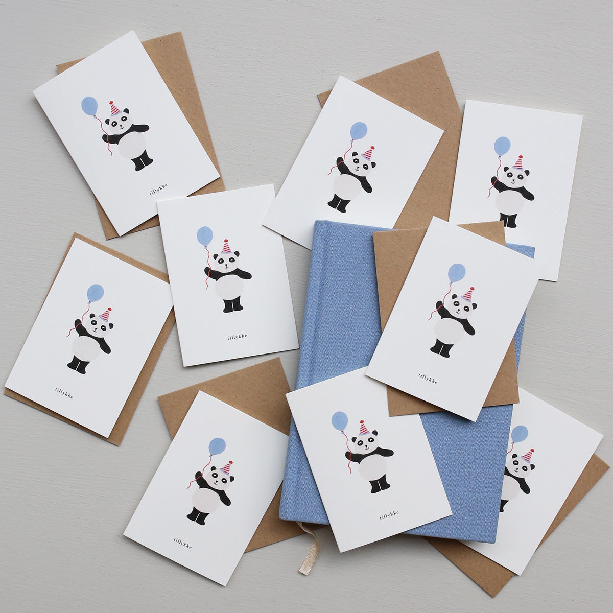 SMALL GREETING CARD // FØDSELSDAGSPANDA (DANISH)