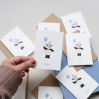 SMALL GREETING CARD // FØDSELSDAGSPANDA (DANISH)