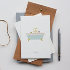 GREETING CARD // BATH TUB