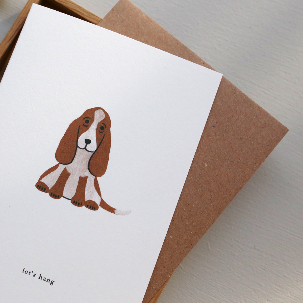 GREETING CARD // BASSET HOUND