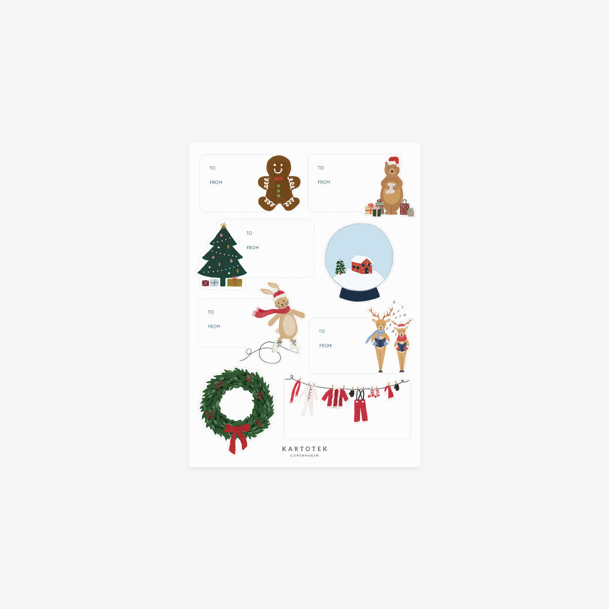 GIFT TAG STICKERS // CHRISTMAS