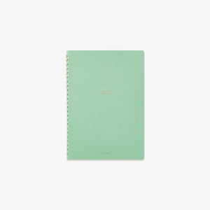 A5 RING NOTEBOOK W. DOT GRID // GREEN