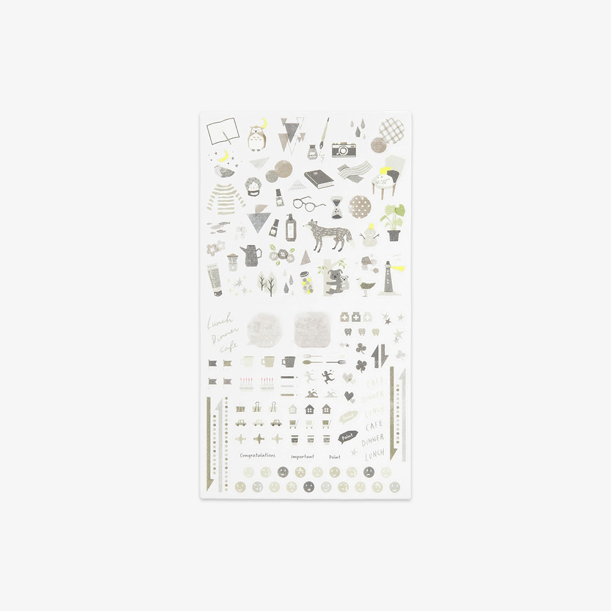 DIARY STICKERS // COLOR GREY