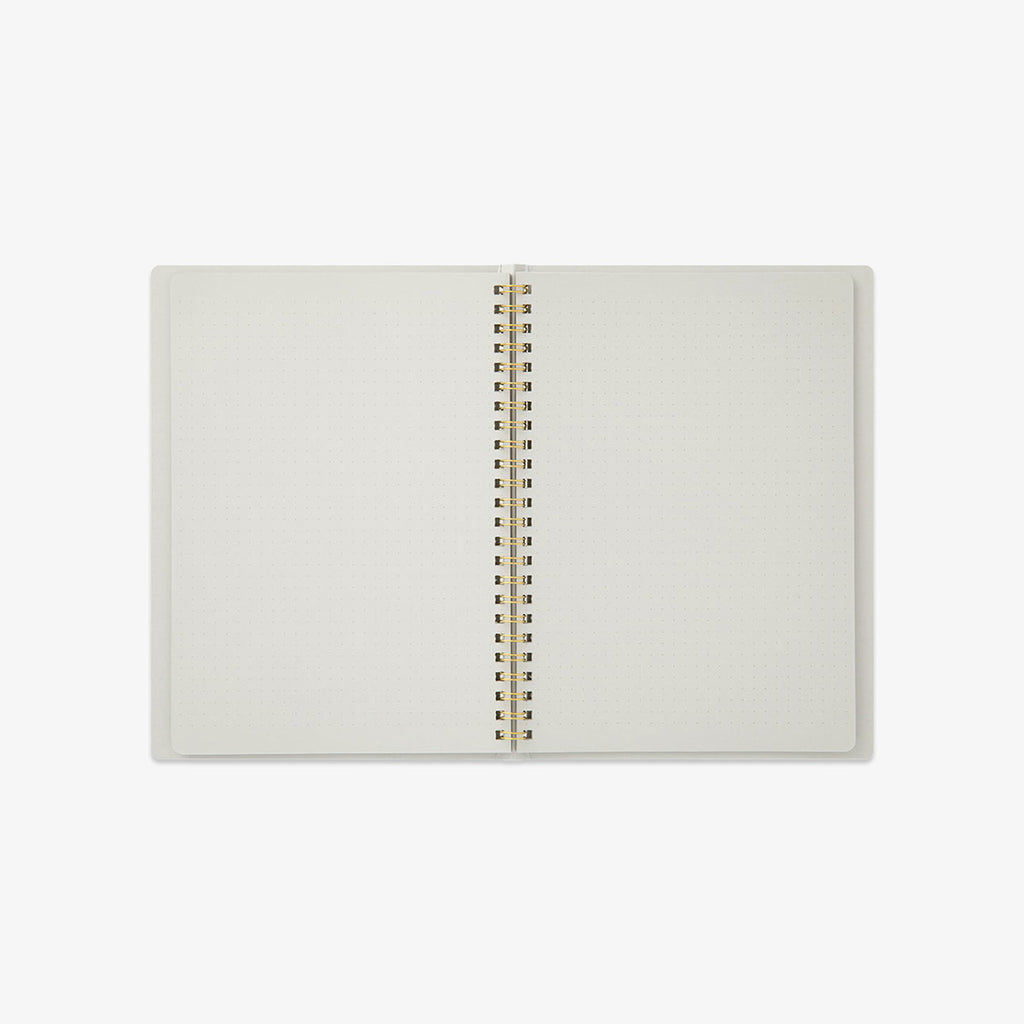A5 RING NOTEBOOK W. DOT GRID // GREY
