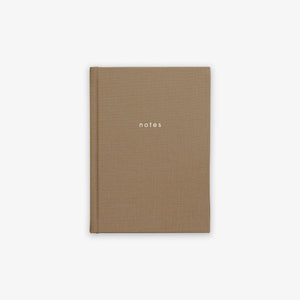 NOTES HARDCOVER NOTEBOOK // BROWN