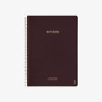 KOZO SPIRAL-BOUND NOTEBOOK A4 // COFFEE