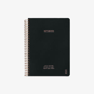 KOZO SPIRALBUNDEN NOTESBOG A5 TERN // SORT