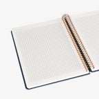 KOZO SPIRALBUNDEN NOTESBOG A5 TERN // NAVY