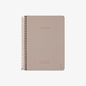 KOZO SPIRAL-BOUND NOTEBOOK A5 // SAND