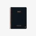 KOZO SPIRALBUNDEN KALENDER 2026 A5 // SORT