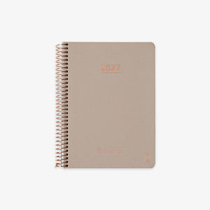 KOZO SPIRAL-BOUND CALENDAR 2027 A5 (DANISH) // SAND
