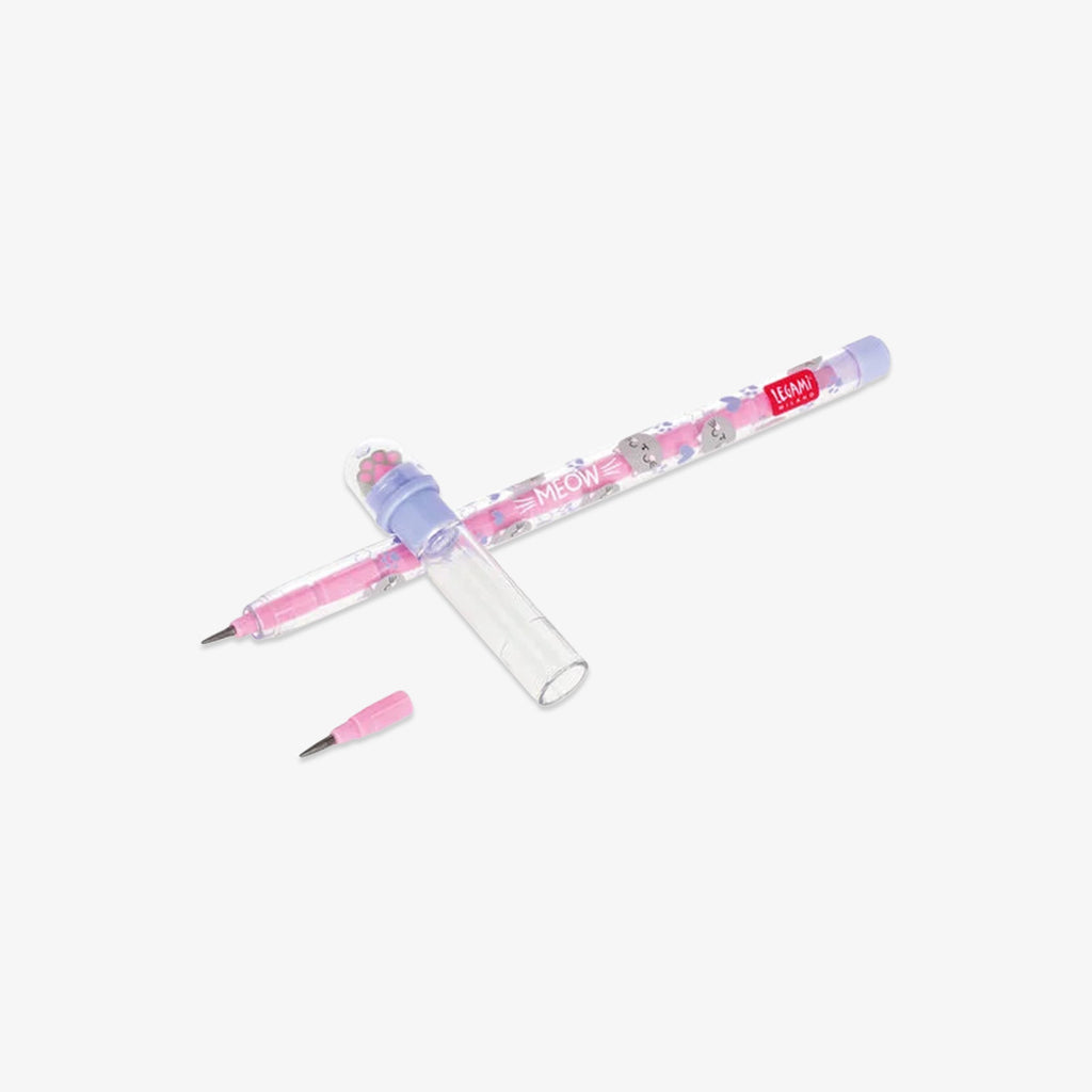 STACKABLE PENCIL WITH ERASER // KITTY