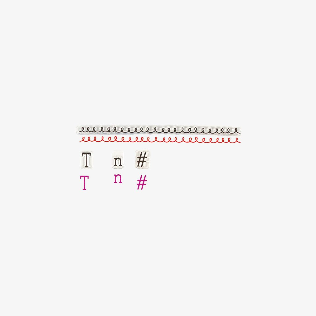 STAMP SET // LETTERS & NUMBERS