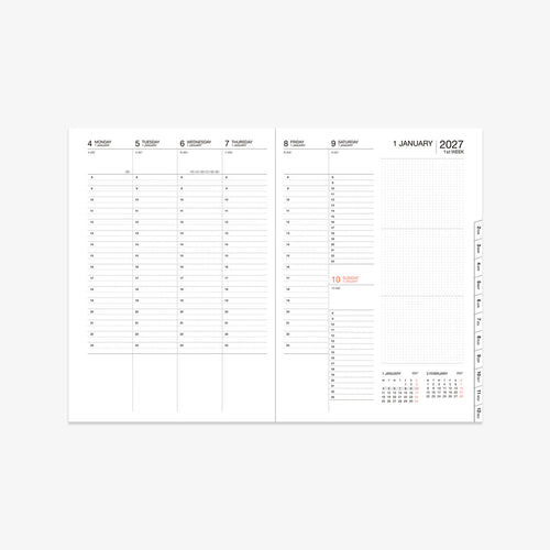 CALENDAR SEP 2026 - DEC 2027 A5 // RED BIRDS